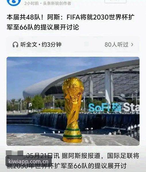 2030年世界杯扩军至66队深度评测：中国男足能否借势突围？